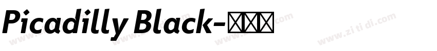 Picadilly Black字体转换